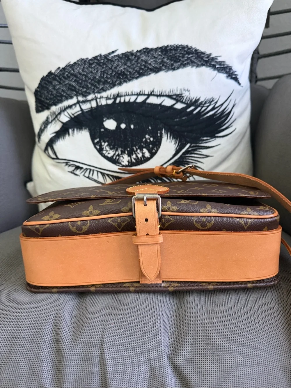 Louis Vuitton Monogram Messenger Bag - Brown with Tan Trim